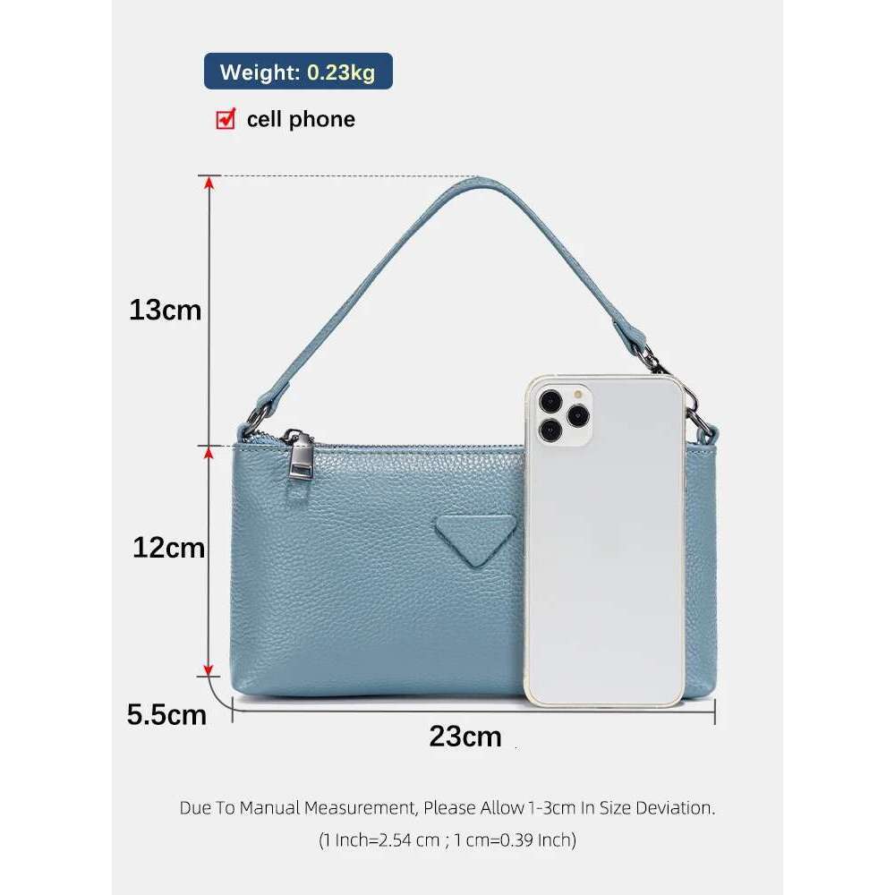 Zency Genuine Leather Women's Crossbody for Woman Female Simple Phone Bags Small Roomy Shoulder Bag Taro Pink Blue Sac
