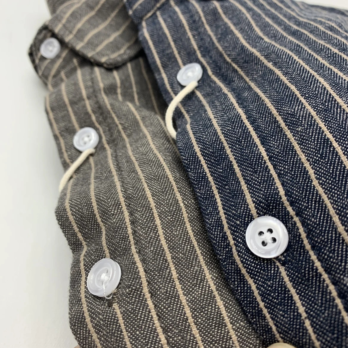 55 Linen 45 Cotton Vintage Striped Shirts for Men American Casual Retro Loose Blouses 2024 Spring Autumn Long Sleeve Male Tops 250506Z