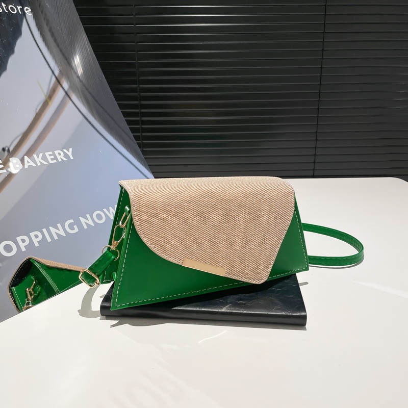 New Splicing Versatile Shoulder Luxury Bag For Spring 2025 Handheld Square Casual Color Contrasting Bag Women's Small New Free Delivery Designer 