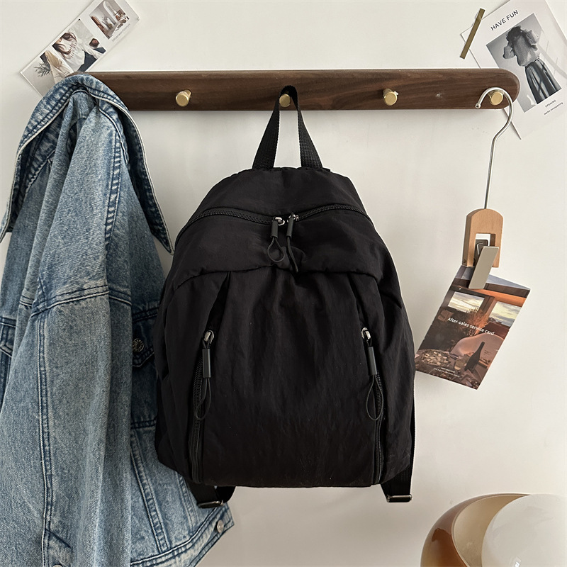 Free Delivery Designer Bag Fashionable And Versatile Backpack Women In The Spring Of 2025 Soft Girl For School Students High Looks Lazy Style Backpack