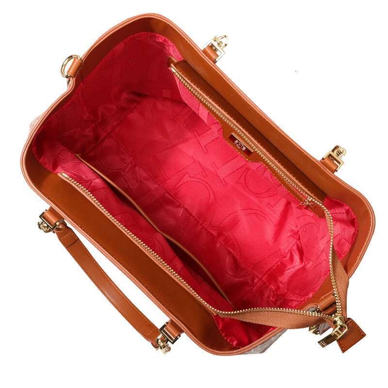 CH Women's Solid Colour Crossbody Premium Sense Fashion Shoulder Bag Large Capacity High Quality Handbag Letter Print Em