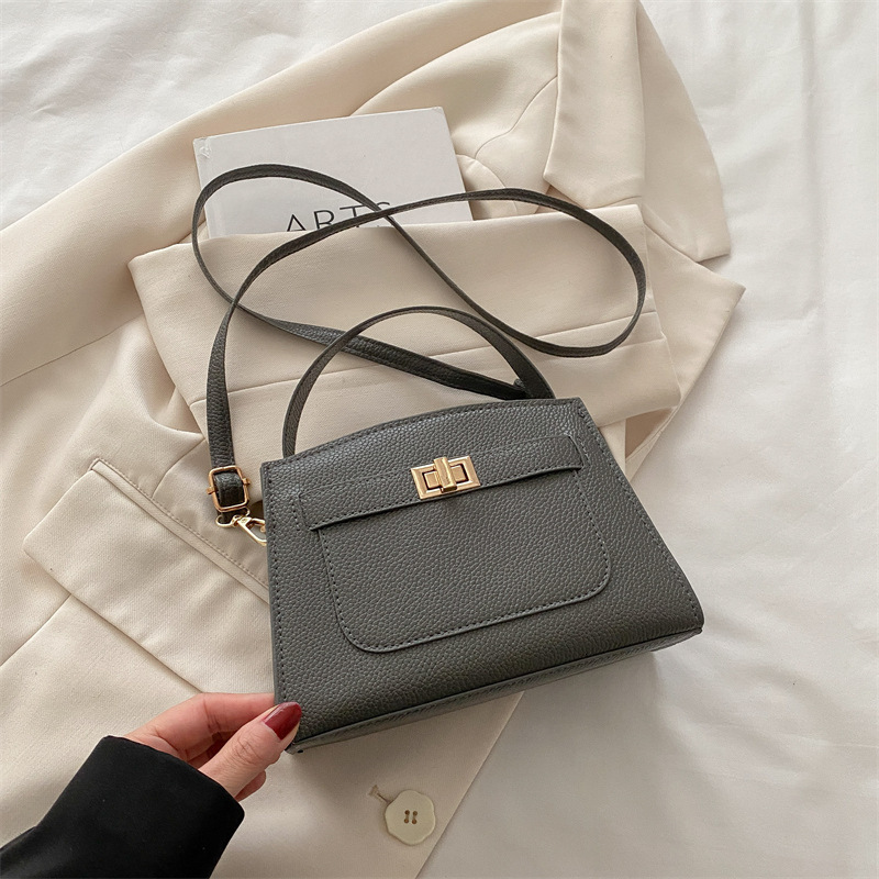 Internet Celebrity Spring New Shoulder Highend Feel Daily New Free Delivery Designer Bag Women's Crossbody Exquisite Luxury Bag Lock Kelly Bag Ha