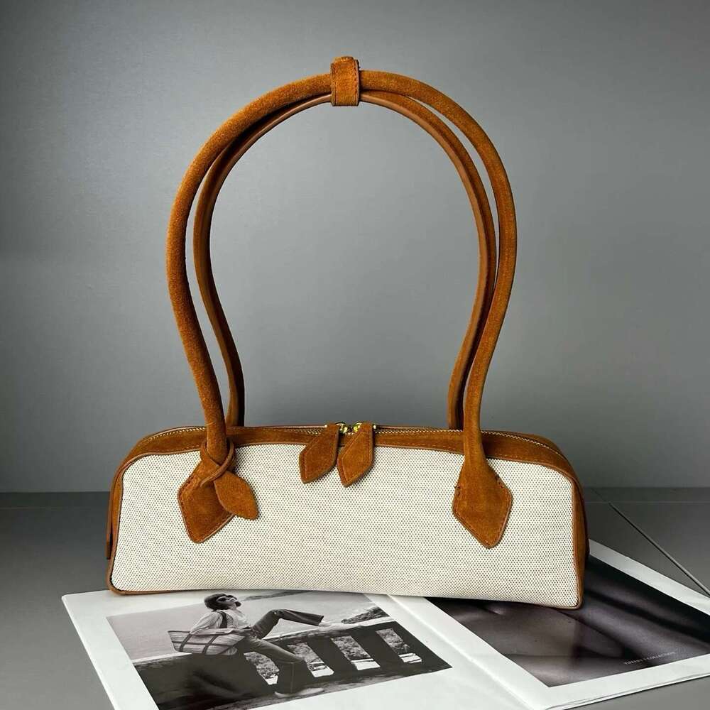cowhide women's Cowhide vintage Boston shoulder Commuter Tote bag
