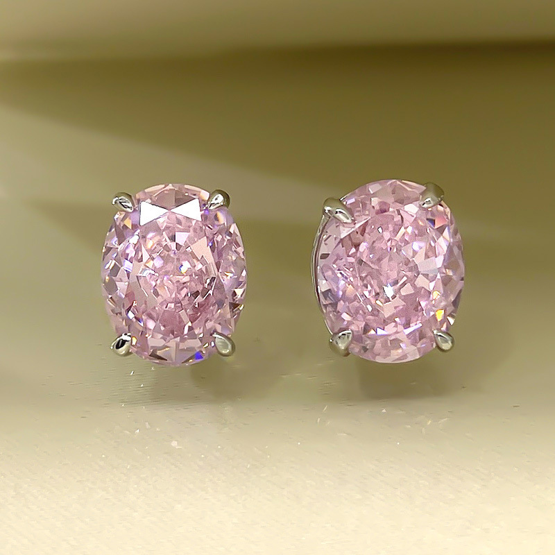 2025 Rulalei Brand Ins Top Sell Stunning Stud Earrings Luxury Jewelry Genuine 100% 925 Sterling Silver Lab Moissanite Diamond High Quality Women Weddi