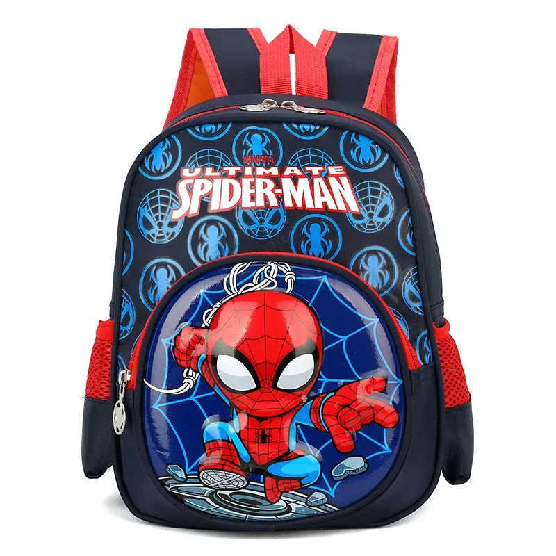 Disney Spiderman Backpack Spider-man Schoolbag Children Spider Man Double Shoulder Bag Student Storage Pouch Boy Gift Anime Figures KidXJ250515