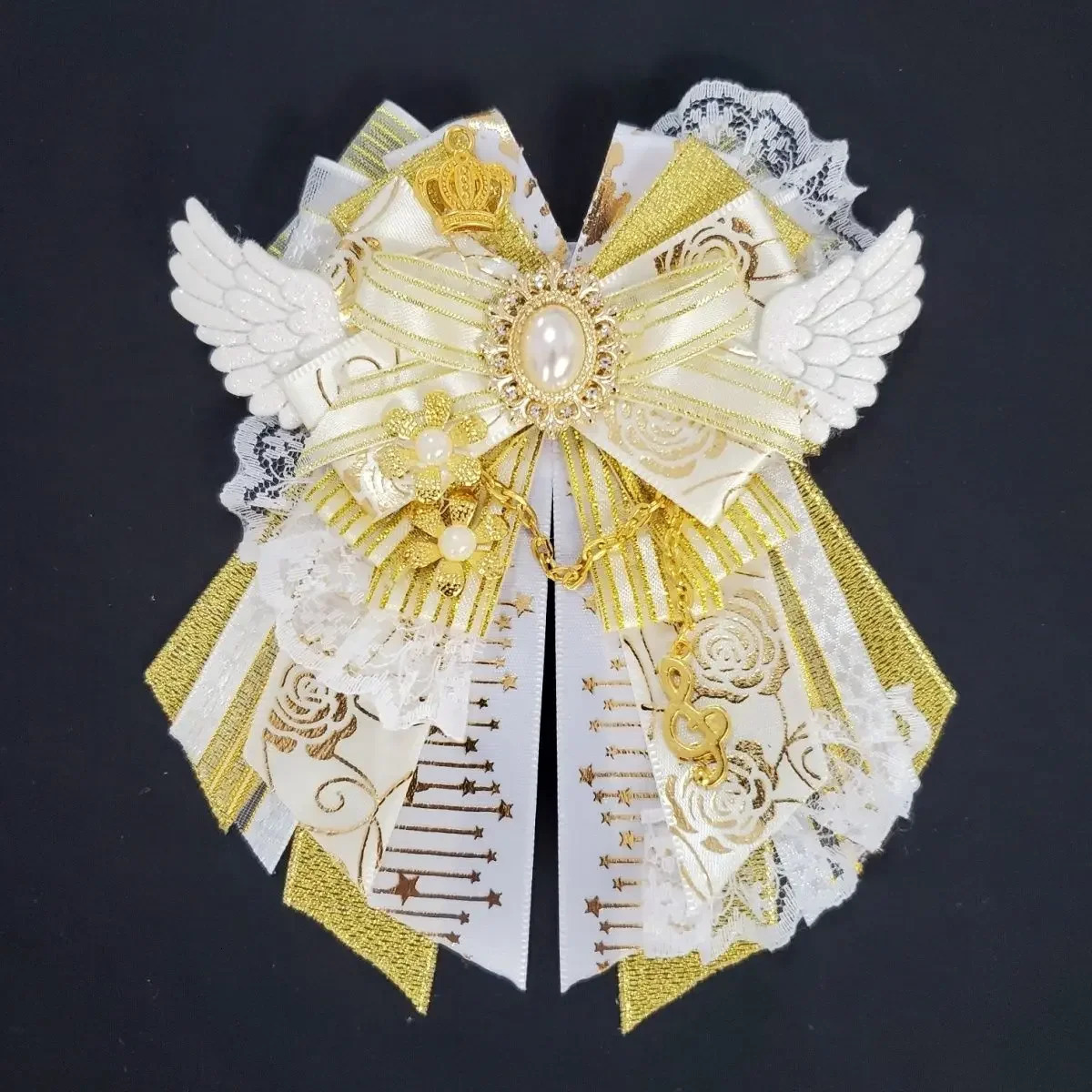 Lolita Bow Womens Brooch Anime Role Playing Dance Set Shirt Dress Accessories Handmade Collar High End Jewelry Gifts 250514