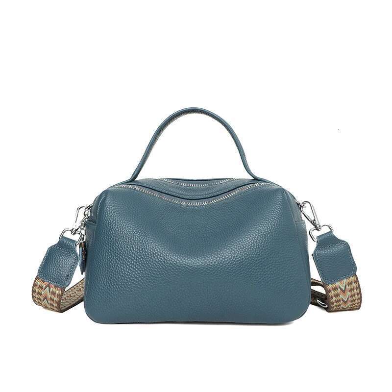 2024 Fashion Crossbody Women's Genuine Leather Simple High Quality Tote Bag Vintage Boston Handbag Female Shoulder Bags