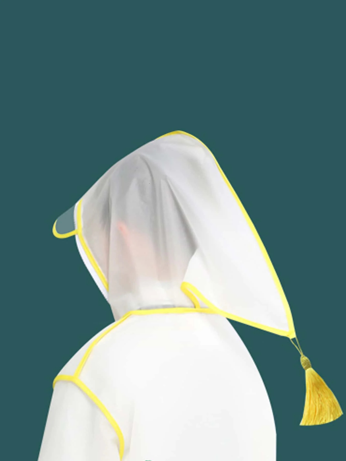 Childrens raincoat Boys and girls kindergarten primary school backpack cartoon cape waterproof poncho cartoon bear style 250515