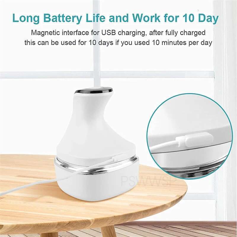 4D Smart Head Electric Brush Neck Shoulder Red Blue Light Hair Care IPX7 Waterproof Wireless Scalp Massager