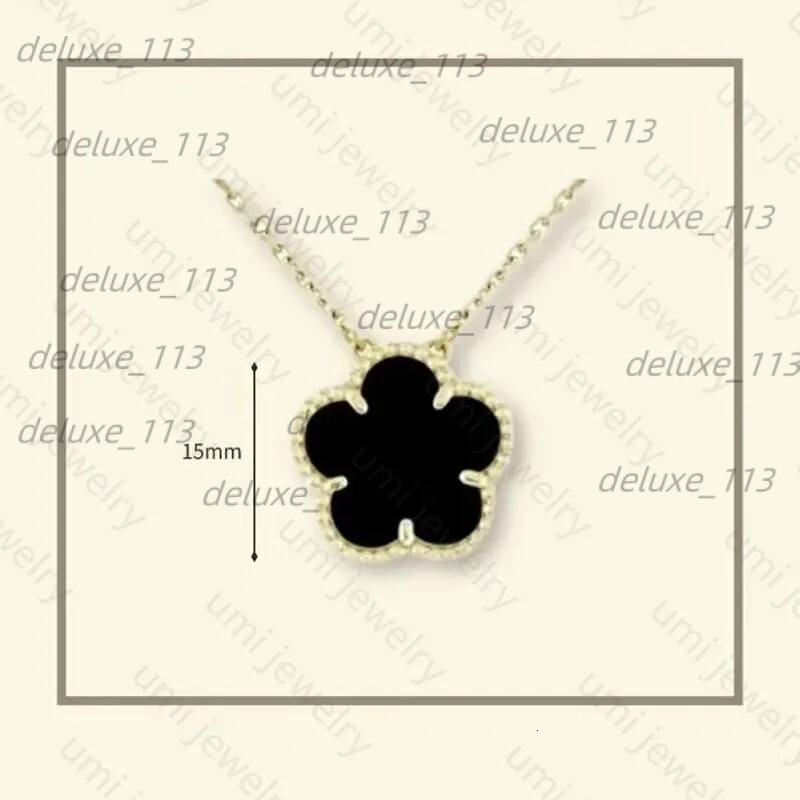 Charm For Women Clover Pink Designer Jewlery Sterling Sier Jewelry Flower Necklace Thanksgiving Day Party Gift