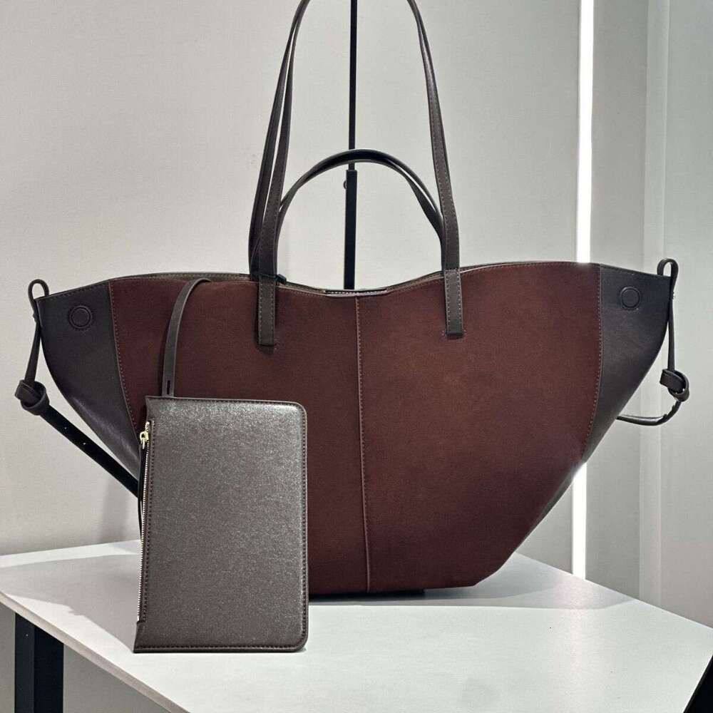 Women's Bags Designer New Frosted Leather Wing Boat Tote Bag, Large Capacity