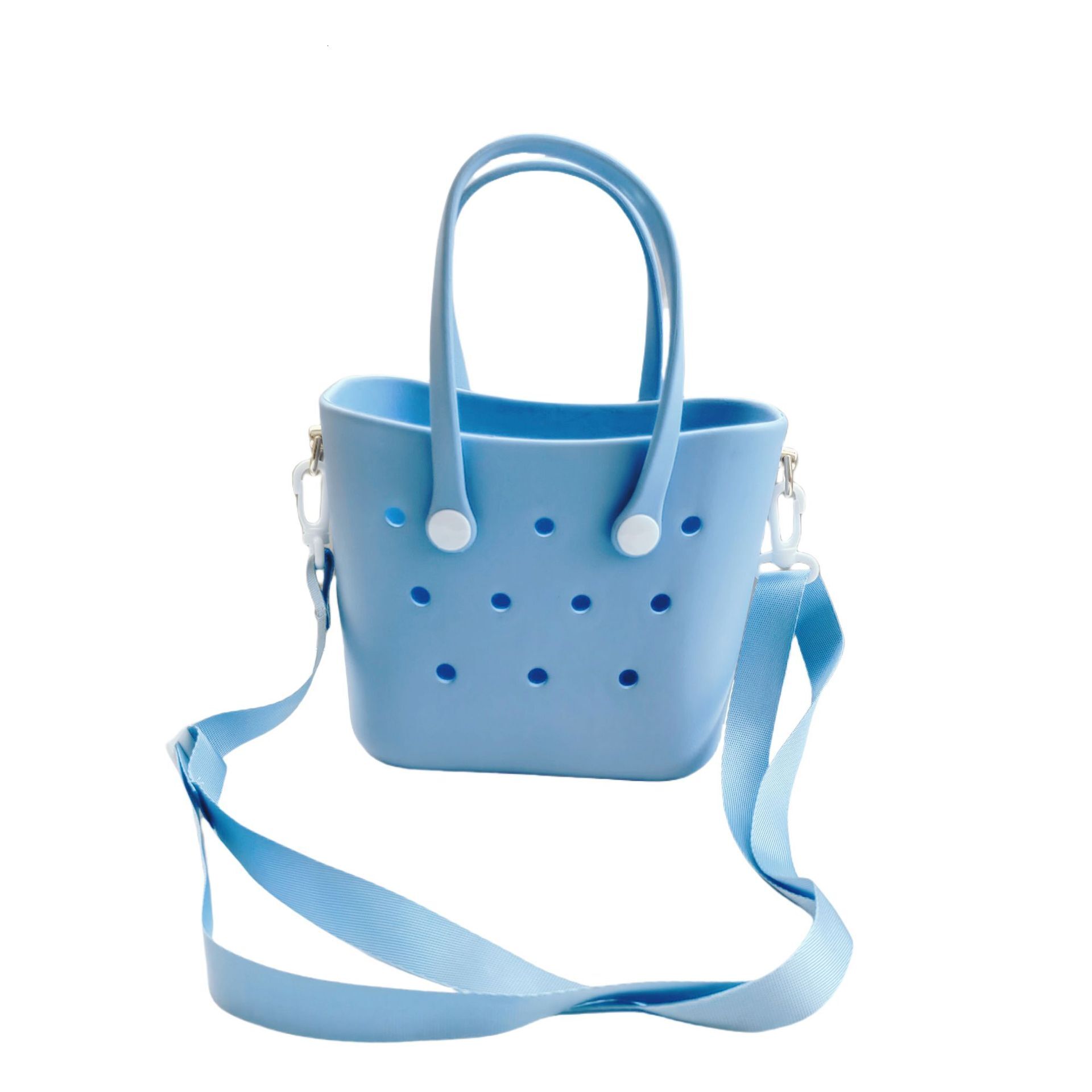 Trendy Crossbody Hole EVA DIY Matching Storage Beach Bag Daily Outdoor Fashion Handbag