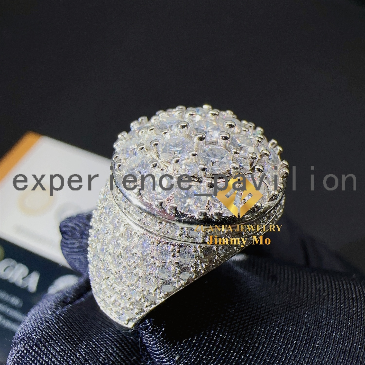 Promotion Price GRA Certificates 925 Silver Pass Diamond Tester VVS1 Moissanite Jewellery Diamond Hip Hop Iced Out Ring Man