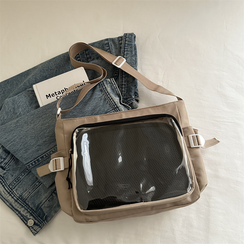 2025 Spring/summer Ins Style Transparent Luxury Bag Campus Versatile Large Capacity Simple Single Shoulder Crossbody New Free Delivery Designer Bag Fo