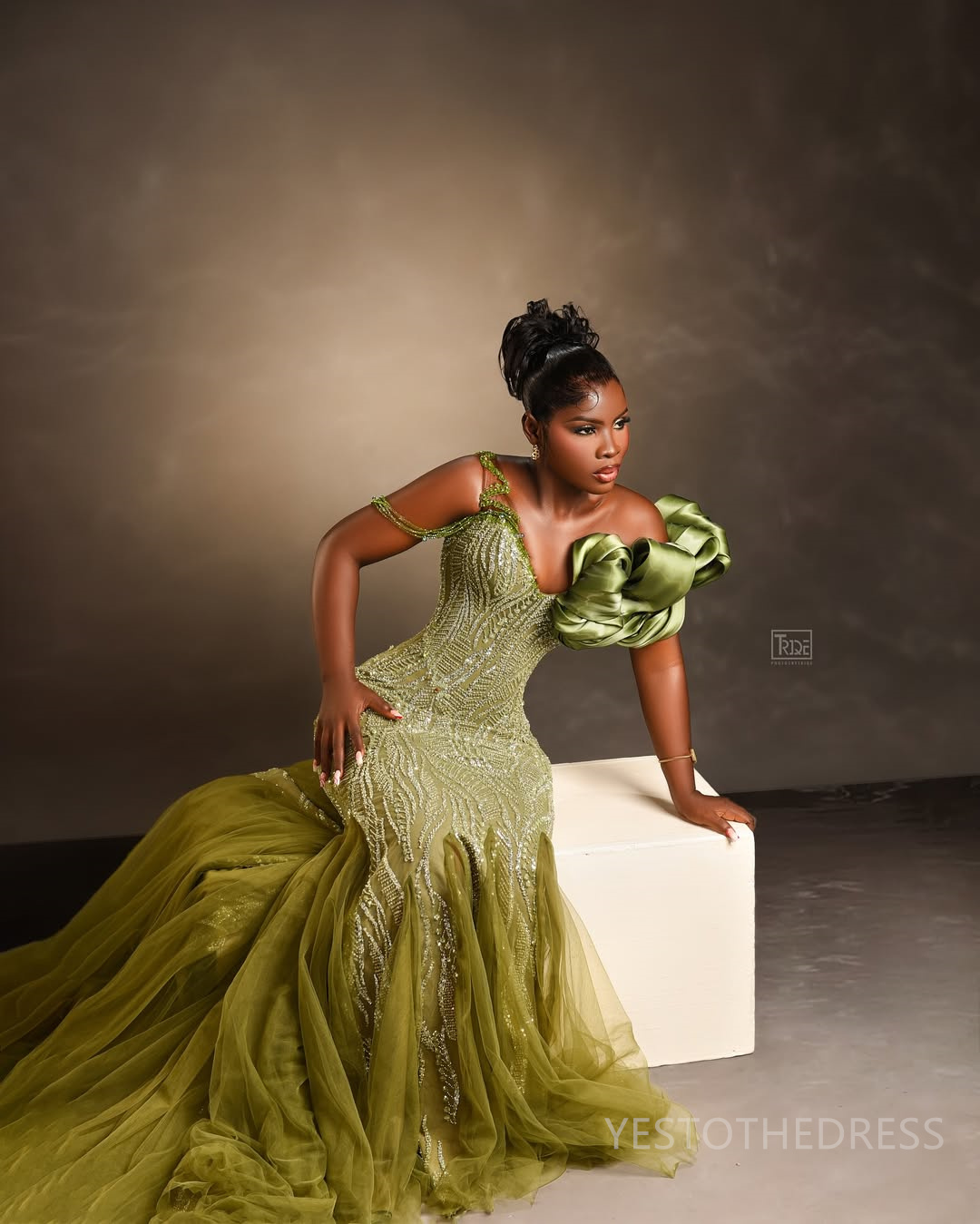 2025 Plus Size Aso Ebi Prom Dress Mermaid Prom Dresses Evening Formal Gowns V Neck Beaded Lace Flora Birthday Dress Second Reception Gowns For Black W