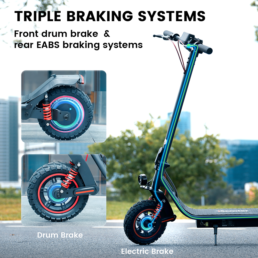 EU Stock iScooter i10 PRO 800W Electric Scooter Off-Road 10 inch Adults Foldable E-Scooter with APP 720WH 45km/h Speed 48V 15ah eScooters 120KG Weight