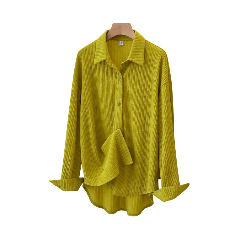 Plus Size Shirt Tops Women Autumn Arrivals Ruffles Long Sleeve Blouses And Shirts Large Loose Blusas 250515