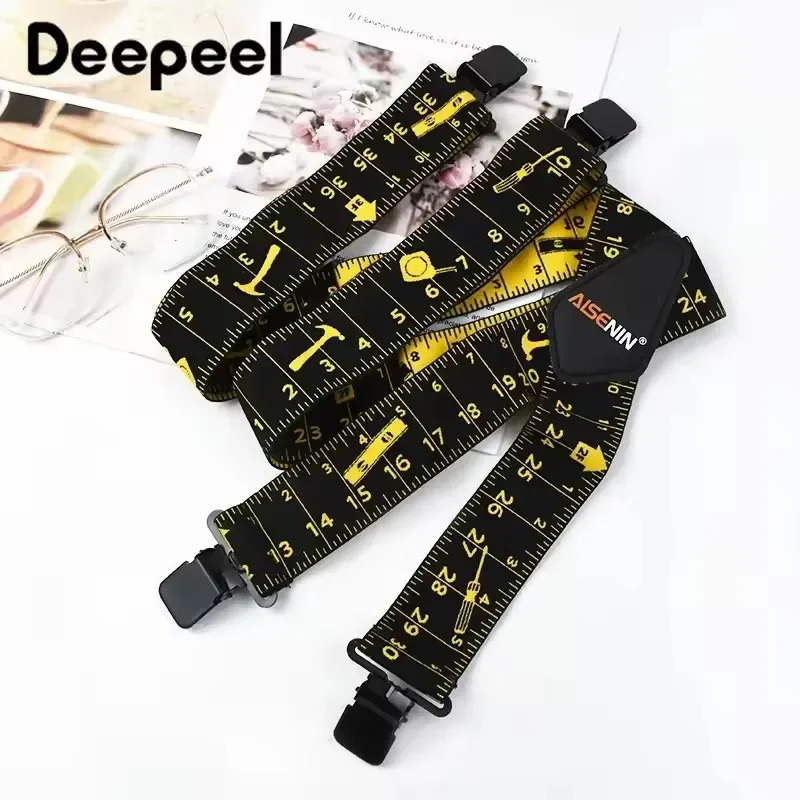 Heavy Duty Work Suspenders for Men X-Back Gripper Clasps Adjustable Strap Fully Elastic Adult Widen Mens Suspenders 250515