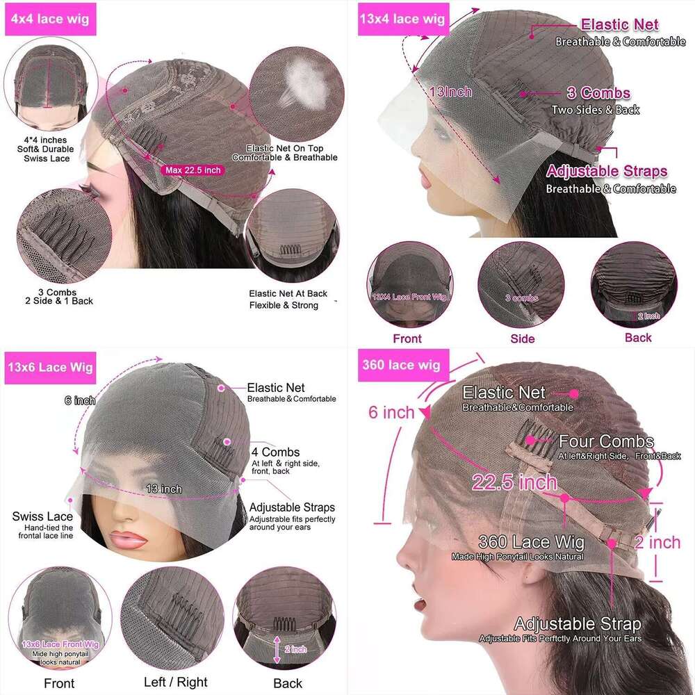250% 30 46Inch 13x6 HD Deep Frontal For Women Water Kinky Curly Loose Wave 360 Lace Front Human Hair