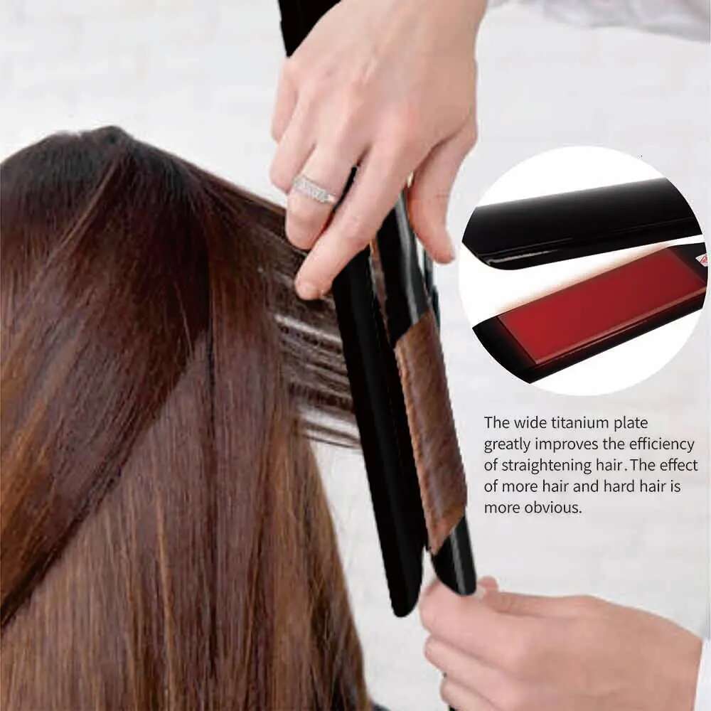 Flat Iron Titanium Straightener Dual Voltage 2 Inch Plate Irons for Woman Hair Brazilian Keratin Treatment