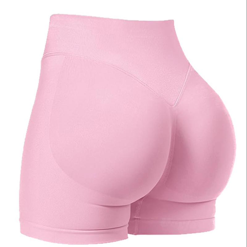 Seamless sports peach hip shorts running tight hip yoga pants fitness three-point pants