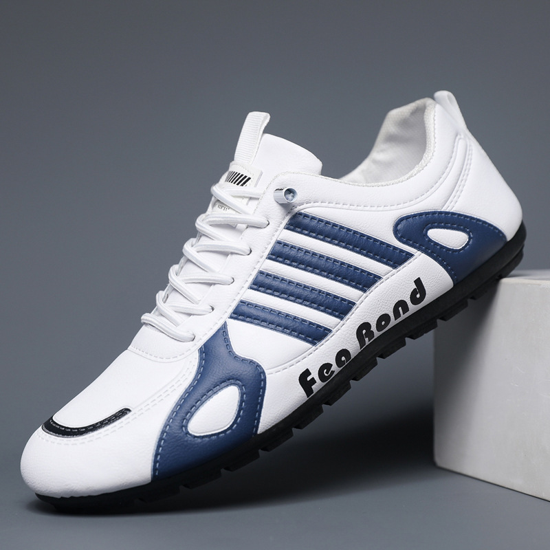 Men's 2025 spring new leather comfortable soft sole breathable casual sports trendy men's shoes