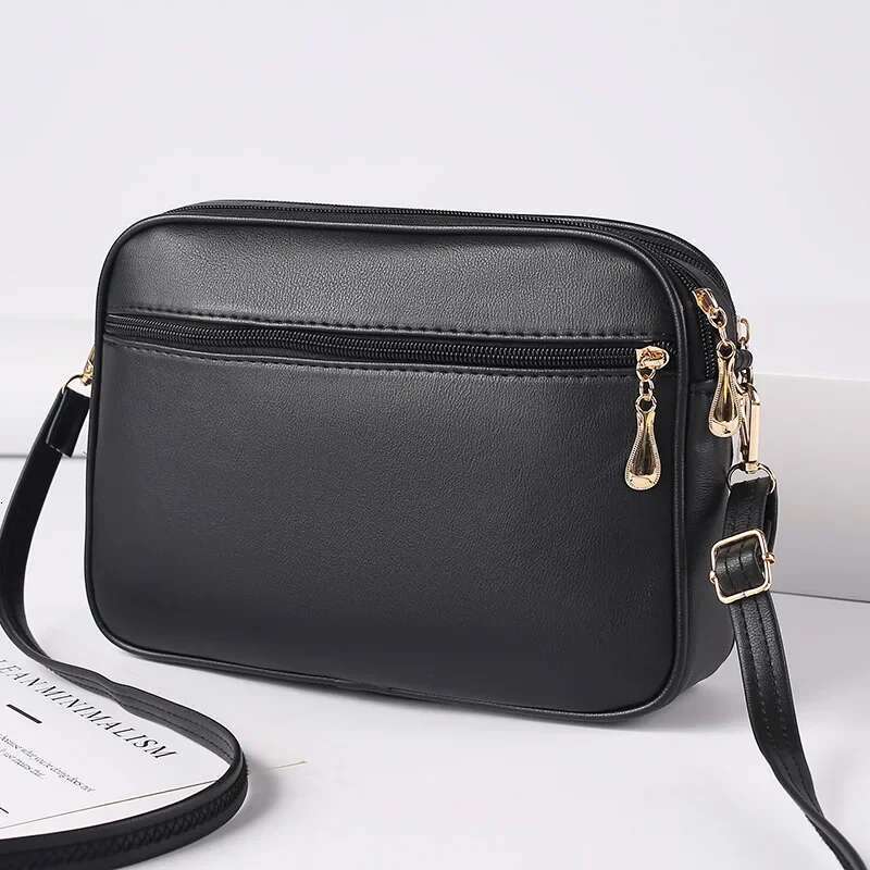 2024 Women's One Shoulder Square Handbag New Cross Border Foreign Trade Lingge PU Crossbody Versatile Small Messenger Bag