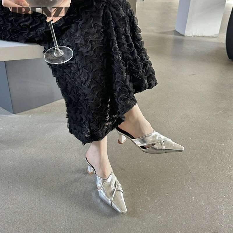 New Pointed-toe Sexy Elegant Fashionable Women's Shoes with Shallow Mouth and Hollow Breathable/Comfortable Slippers