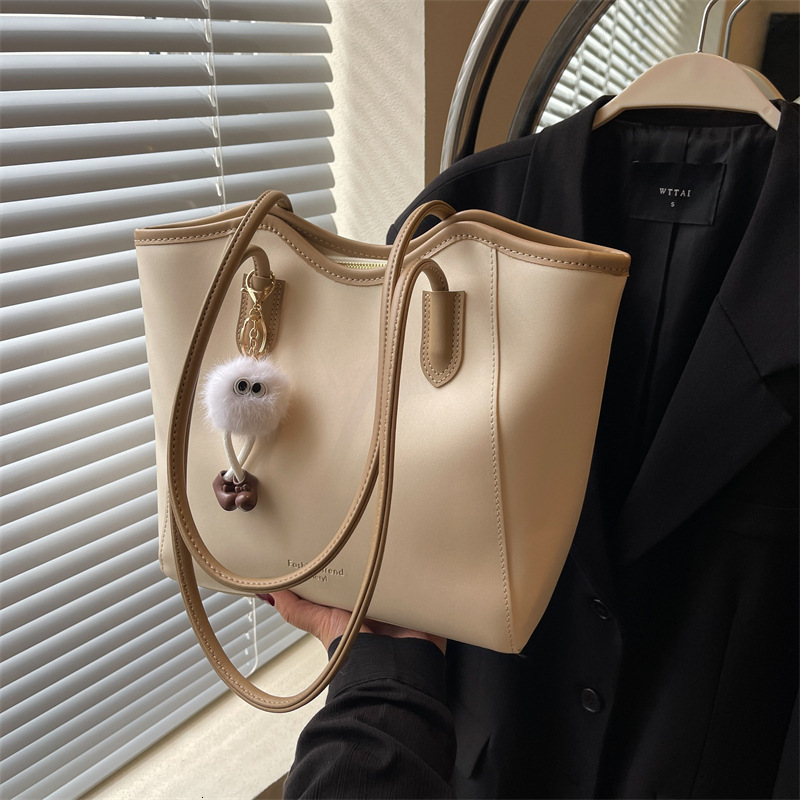 Free shipping on 2025 new designer bagsSimple and Fashionable Office Worker Women's Large Capacity Tote Commuter Premium Shoulder Bag