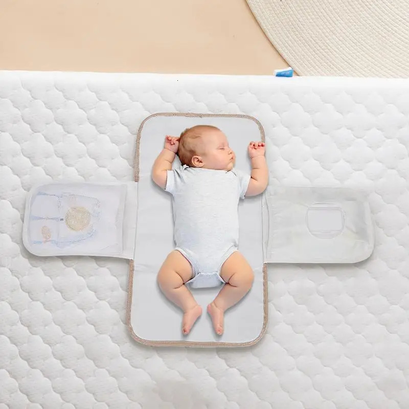 Portable Changing Mat Waterproof Washable Diaper Changing Pad Portable Foldable Soft Baby Changing Pad For Travel Or Home 250515