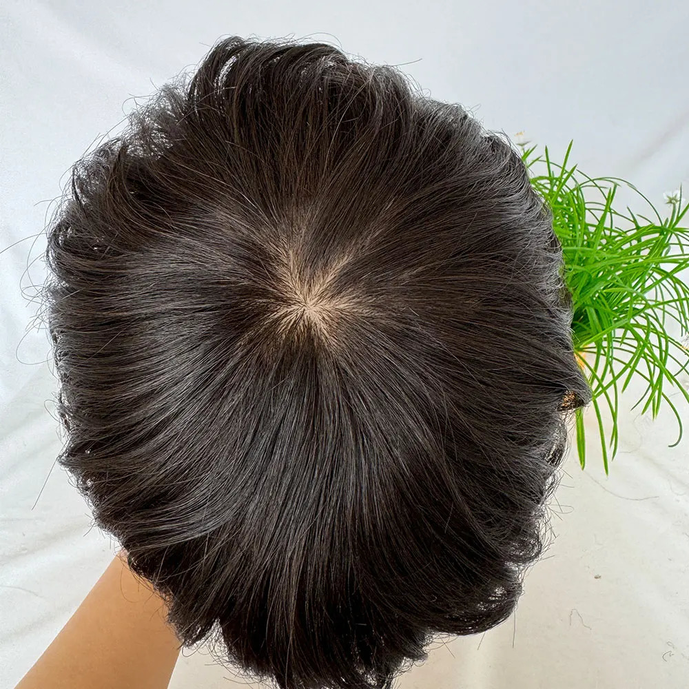 Full Lace Silk Base Top Short Curly Pixie Cut Wigs Human Hair for Black Women Glueless Wig Short Wigs Natural Color 5x5inch 250512