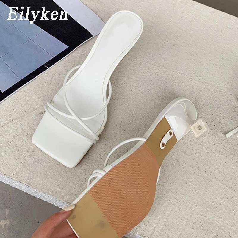 Eilyken Fashion Gold Sier Sandals Thin Low Heel Lace Up Rome Summer Gladiator Women Casual Narrow Band Shoes