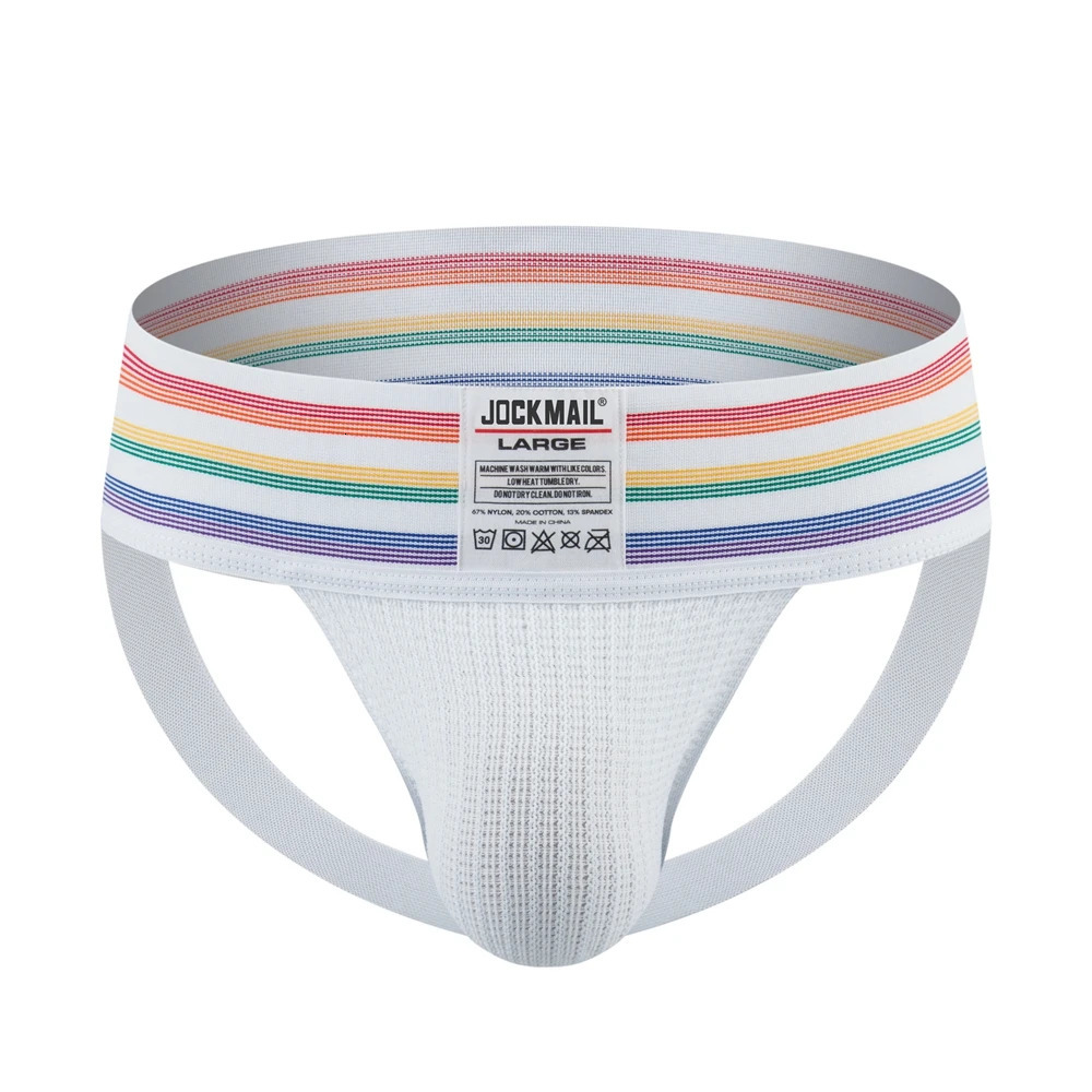 JOCKMAIL Sexy Underwear Men Thong Jockstrap Lingerie G String Man Penis Pouch Cueca Homem Underpants Wide Waistband Panties 250515