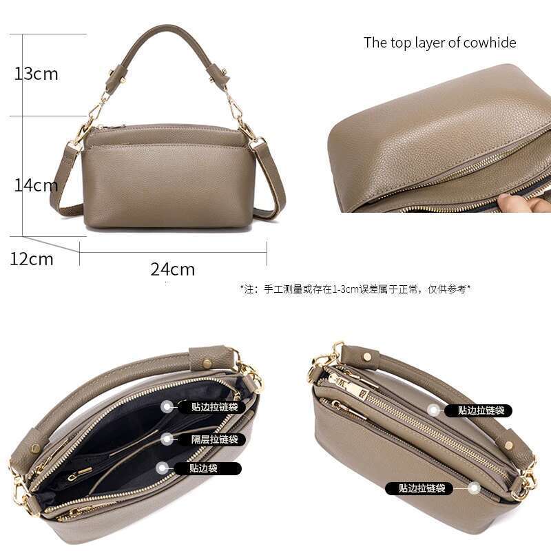 Women Cowhide Genuine Shoulder Bag Ladies Designer Fashion Retro Bags Female Cow Real Leather Handbag for Lady