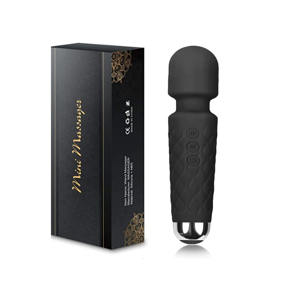 20 Pulsating Patterns and 8 Fierce Speeds Rechargeable Silicone Vibrator Sex Toy Wand Massager Clitoris Stimulator Vibrators 250515