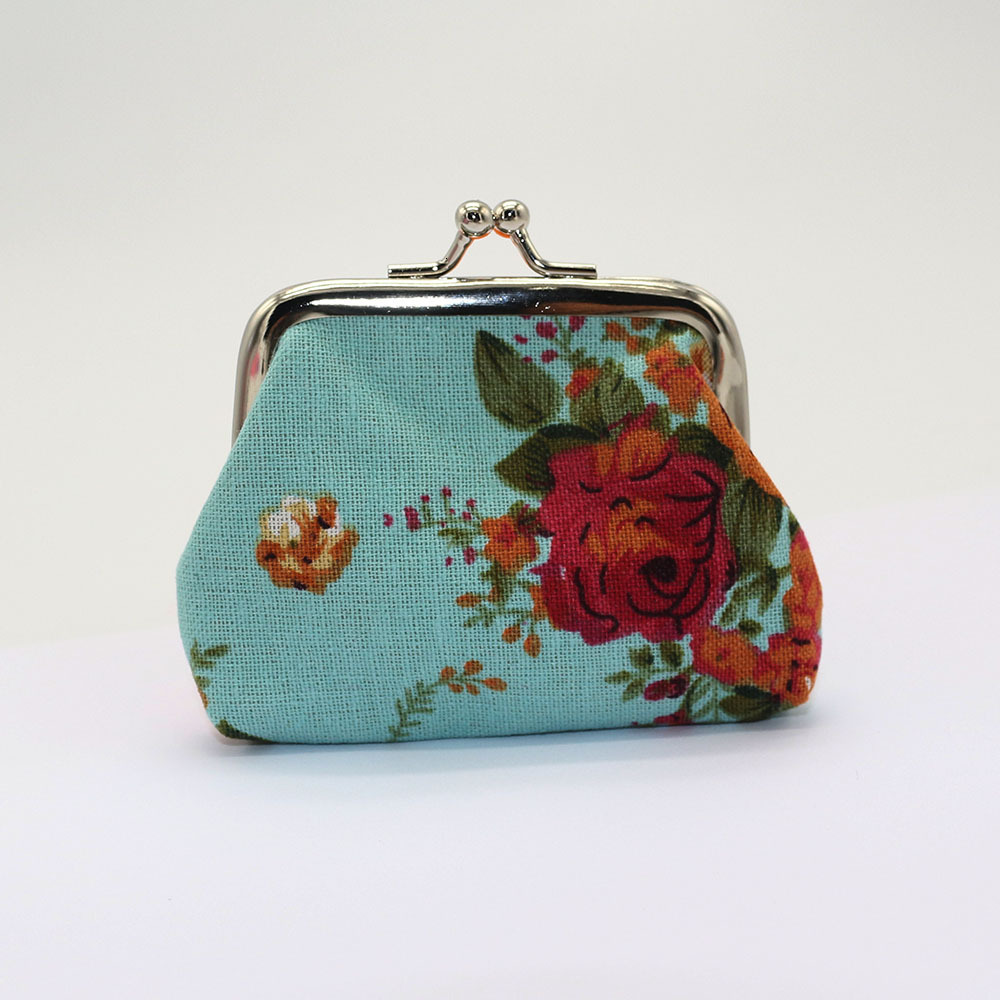 New Style Free Delivery Designer Bag Canvas Mini Women's Fabric Coin Printed Ethnic Style Change Bag, Children's Small Wallet New Designer B