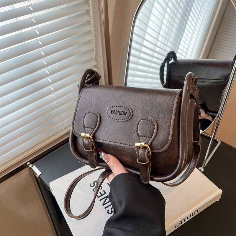 Free Delivery Designer Bag 2025 Winter Women's Maillard Single Shoulder Crossbody Large Capacity Texture Versatile Small Square Bag Luxury Bag