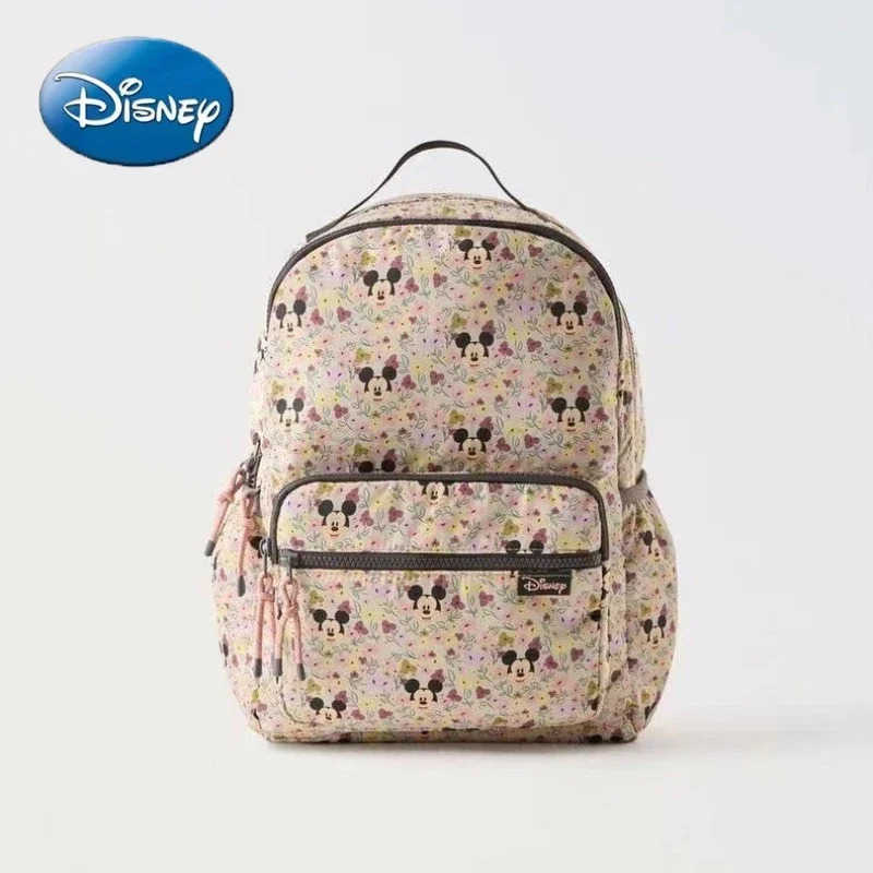 Disney Cartoon Minnie Mickey Mouse Children Lovely Schoolbag Kids Gift Kawaii Backpack Halloween Christmas GiftXJ250515