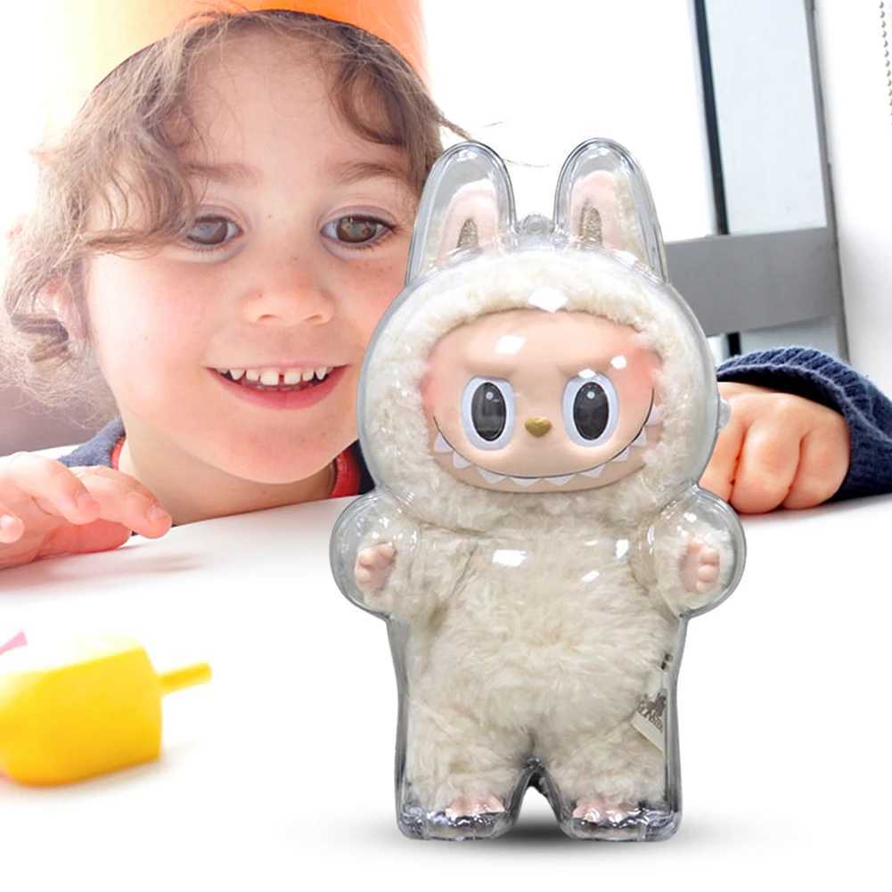 For Labs Transparent Protective Cover Monster Toy Elf Doll Cover Storage Box Cute Elf Plushie Display Cover for Par Dolls Z250515