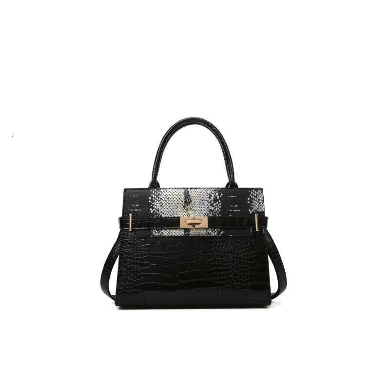 Crocodile Pattern Fashion Shoulder Designer PU Leather Crossbody Bag Women's Large Totebag