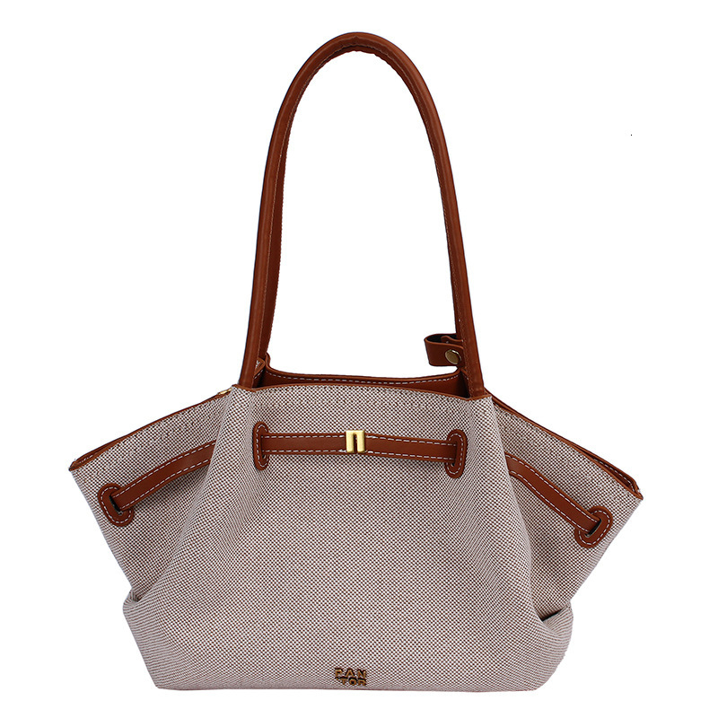 High end pleated hand-held vegetable basket for women 2025 new versatile color blocking large capacity single shoulder armpit bag