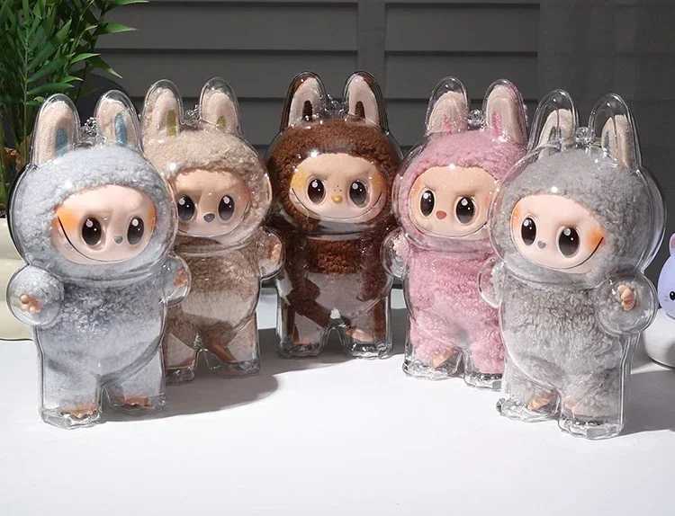 Labs Transparent Protective Stuffed Toys Cover Cute Elf Plushie Display Bag Mini Portable Storage Box Free shipping