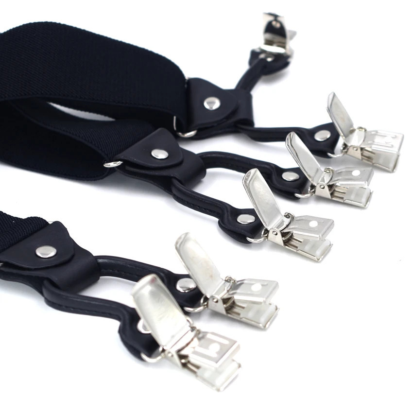 Adult Suspenders Mans Braces Vintage Casual Suspensorio Tirantes Trousers Strap Father/Husbands Gift 6 Clips 3.5*120cm 250515