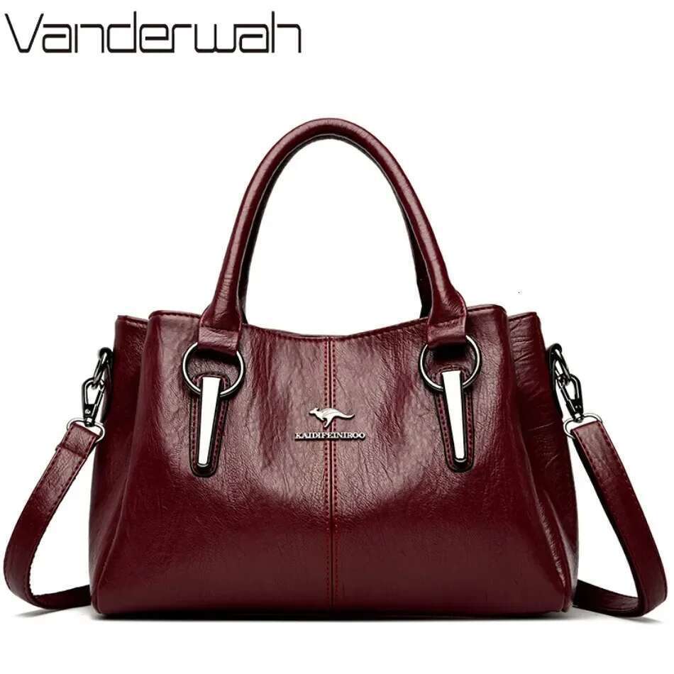 High-Quality Soft Leather Handbags Designer High-Capacity Ladies Crossbody Hand Bags For Women 2024 Sac A Main