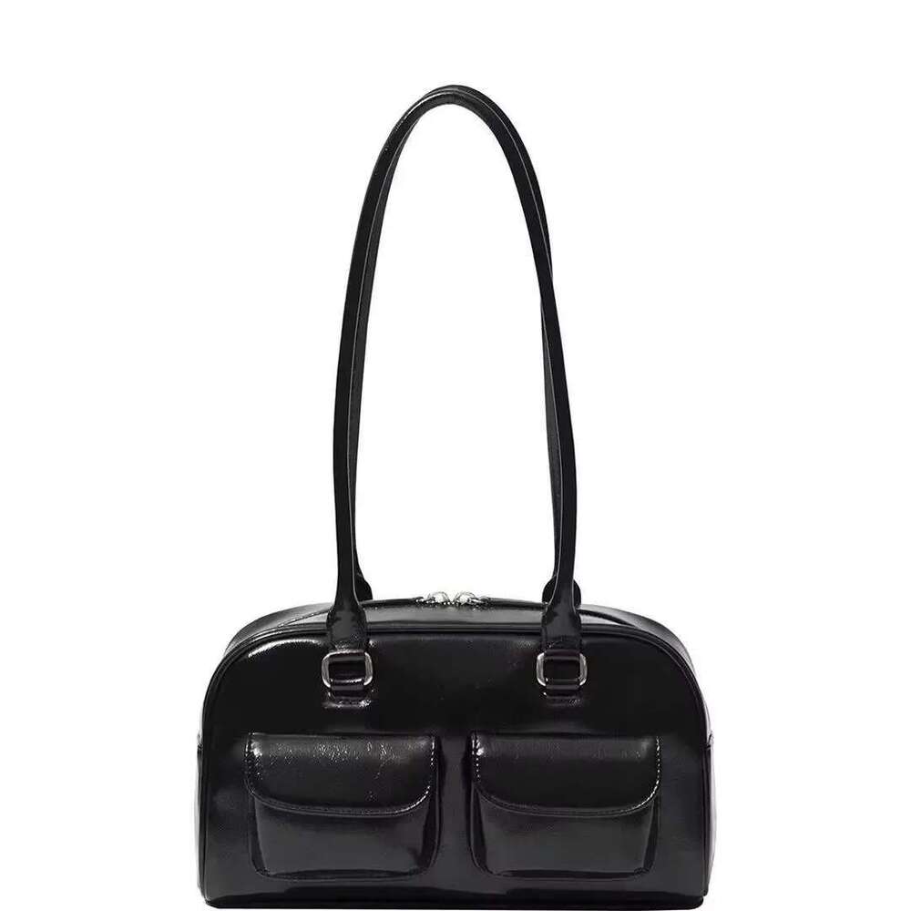Korean Xu Yunzhen Sane Style Oil Bowling Oll Boston Tote Baerarm Bag For Women