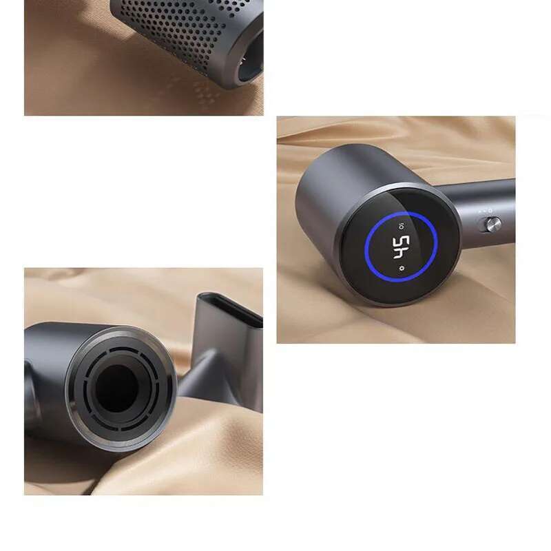 LCD Display 110,000RPM Strong wind High-speed Blow for Fast Dry Negative Ionic Professional Hair Dryer
