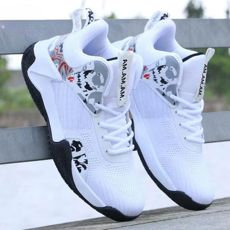 2025 New China-Chic Basketball Breathable Flying Textured Thick Sole Sports Outdoor High and Medium Top Men's Shoes