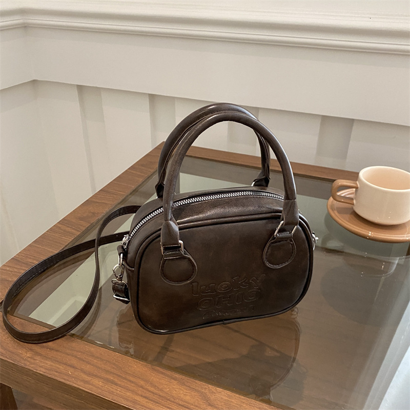 Free Delivery Designer Bag A Niche Maillard Portable Small For Women In 2025 New Versatile Korean Style Fashionable Texture Single Shoulder Crossbody 