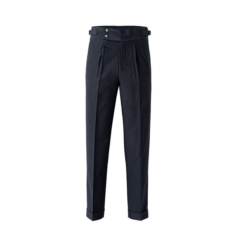 Autumn Men's Pants Korean Casual Waffle Suit Pants Fashion Men's Clothing 6 Color Spot Men's Cropped Pants