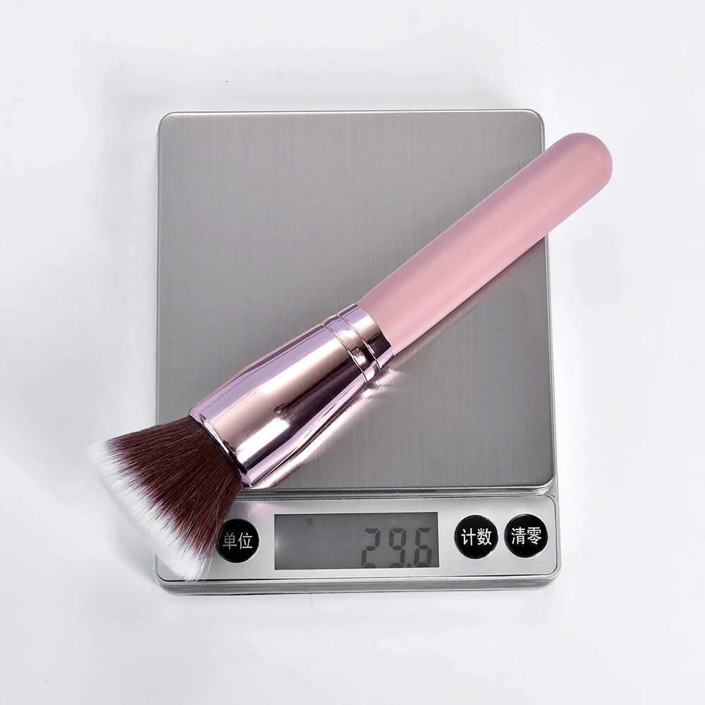 Free Private Label Brushes Foundation Loose Powder Concealer Blending Brush Pink Beauty Makeup Tool Wholesale Bulk 10pcs